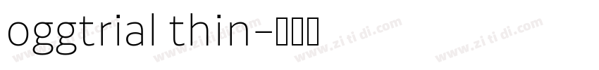 oggtrial thin字体转换
